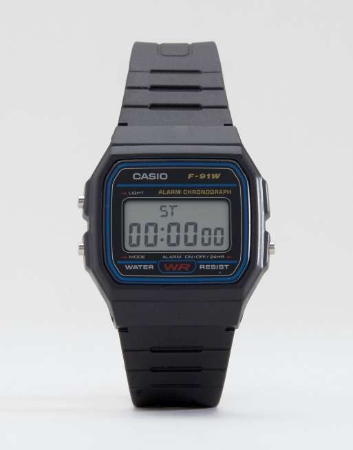 Reloj Deportivo Unisex Casio F91-Negro