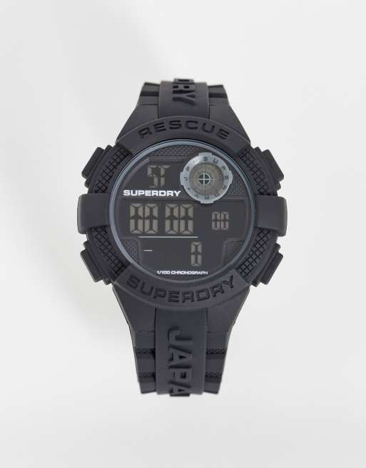 Reloj digital negro Radar de Superdry