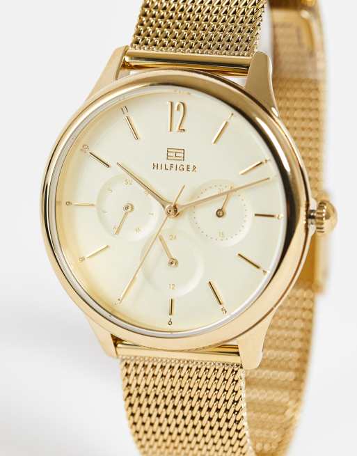 Reloj Tommy Hilfiger Dorado De Mujer Tejido 1782245 Color del