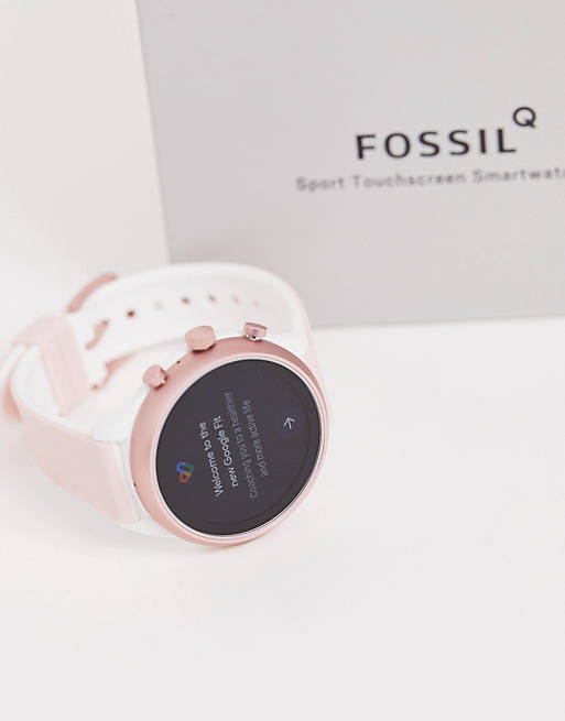 tablero motivo Error Reloj inteligente de silicona de 41 mm FTW6022 Sport de Fossil | ASOS