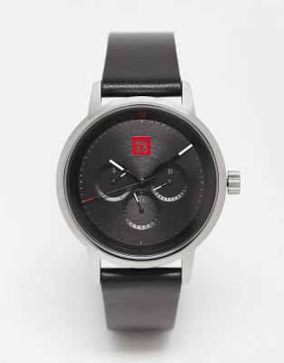 Reloj negro de cuero de hombre 1530263 de HUGO