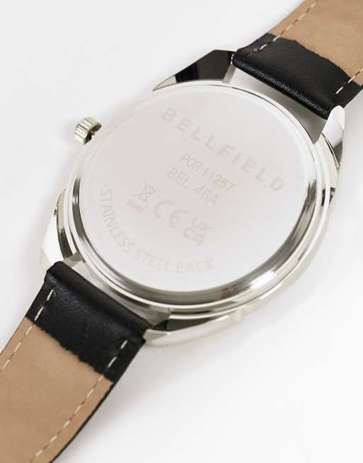 Reloj negro para hombre de estilo contemporáneo de Bellfield, 2 de 4