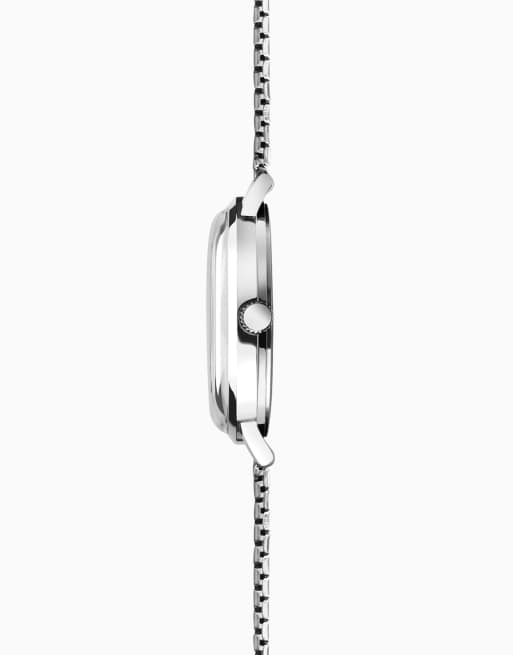 Reloj para hombre con esfera plateada de 40 mm y correa elástica de acero inoxidable 1974 de Sekonda, 2 de 4