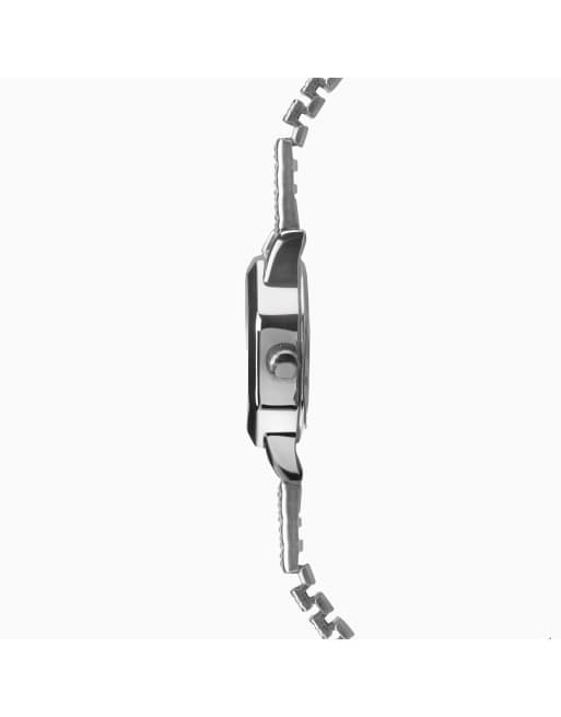 Reloj para mujer con esfera blanca de 23 mm y correa elástica de acero inoxidable Mila de Sekonda, 4 de 4