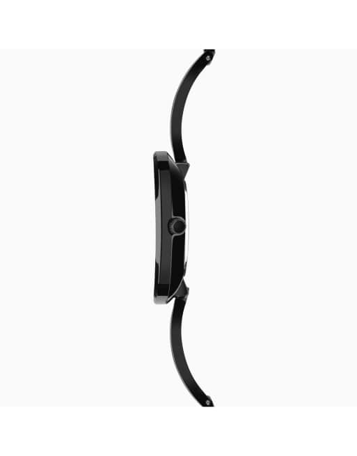 Reloj para mujer con esfera negra de 36 mm y correa semirrígida de aleación Stardust de Sekonda, 3 de 4