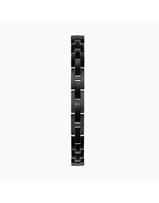 Reloj para mujer con esfera negra de 36 mm y correa semirrígida de aleación Stardust de Sekonda, 4 de 4