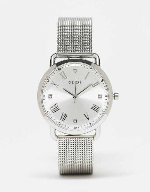 Reloj plateado Avery de Guess