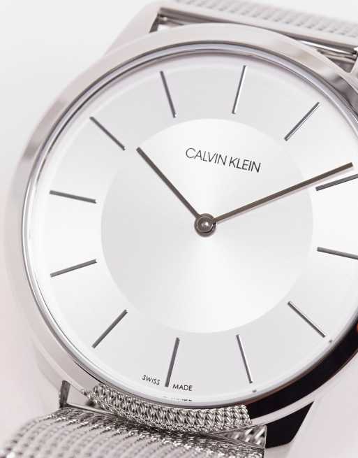 Reloj calvin klein plateado hot sale