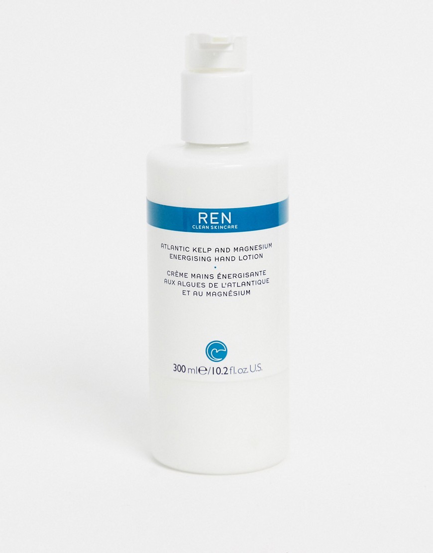 REN Clean Skincare Atlantic Kelp And Magnesium Energising Hand Lotion 300ml-No Colour