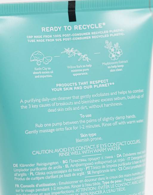 REN - Clean Skincare Clearcalm 3 - Nettoyant purifiant à l'argile 150 ml, 3 de 4