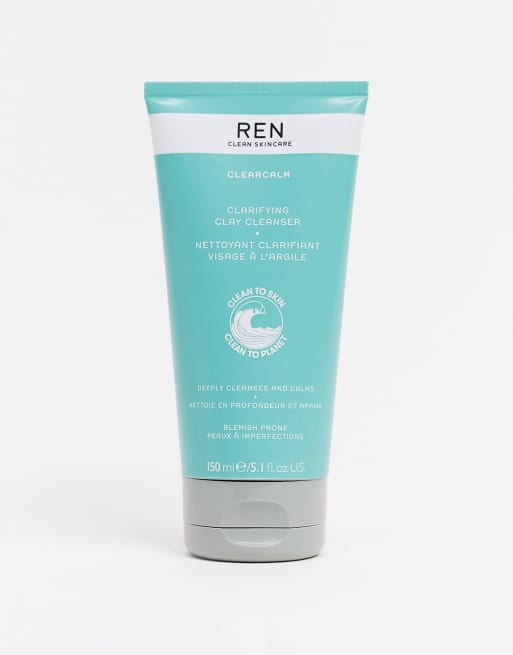 REN – Clean Skincare Clearcalm 3 – Preparat oczyszczający z glinką, 150 ml