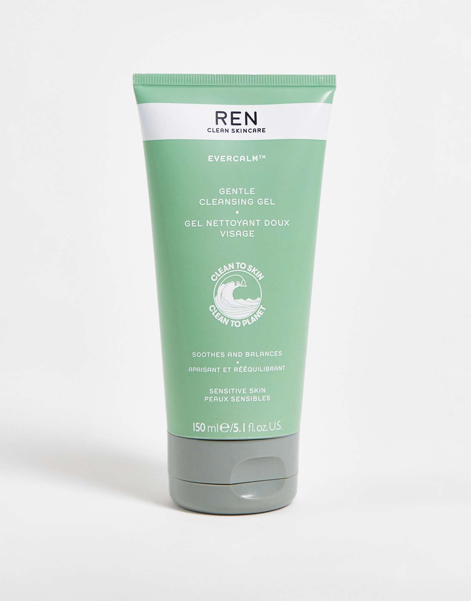 Нежный очищающий гель для ухода за кожей REN Clean Evercalm, 150 мл