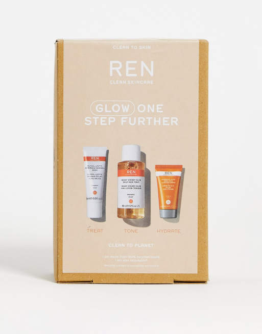 REN Clean Skincare Glow One Step Further Radiance Kit (save 26) ASOS