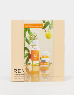 Ren Clean Skincare Radiance Gentle Glow Heroes (Save 32%)