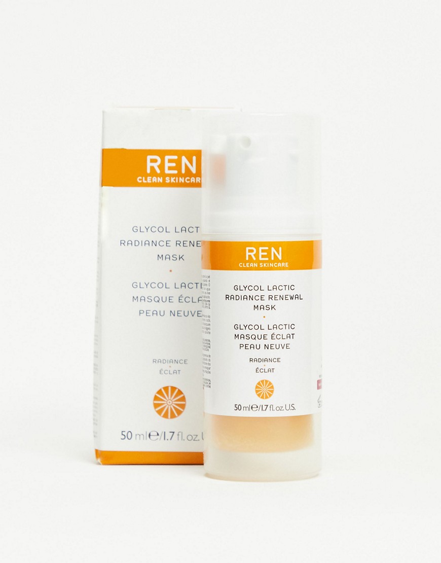 REN Clean Skincare Radiance Glycol Lactic Renewal Mask 1.7 fl oz-No color
