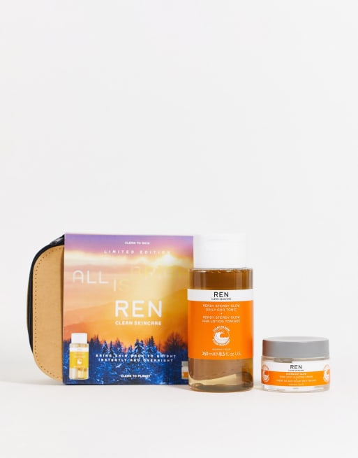 REN Clean Skincare - Radiance P.M Duo - Hudplejesæt (Spar 25%)
