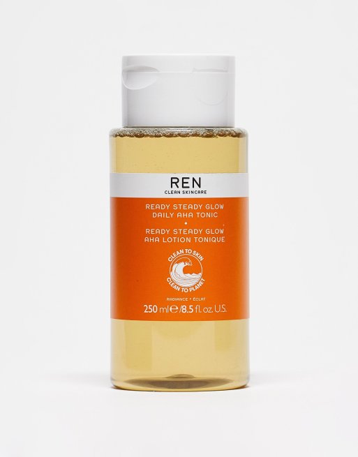 REN Clean Skincare Ready Steady Glow Daily AHA Tonic 8.5 fl oz ASOS