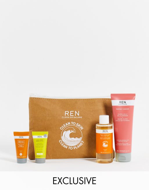 REN Clean Skincare x ASOS *Exclusive* – Zestaw kosmetyków – Hero – w zestawie oszczędzasz 28%