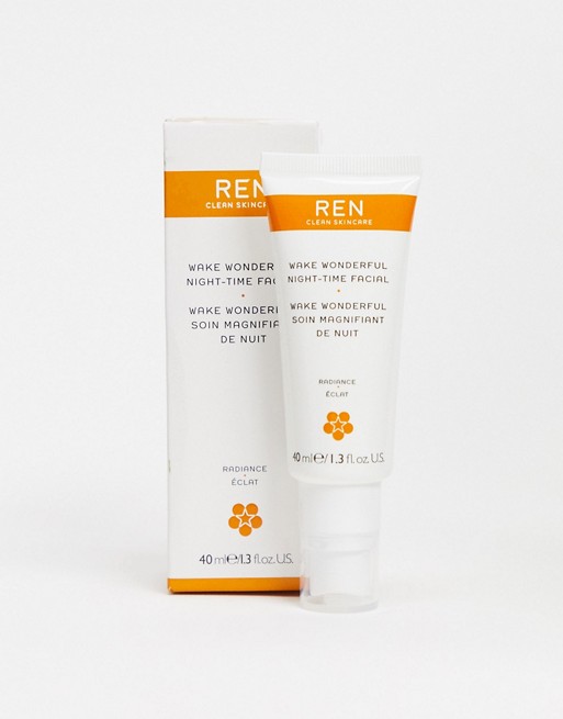 REN Clean Skincare Radiance Wake Wonderful Night-Time Facial 40ml