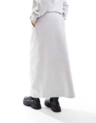 Renee Studio Plus Exclusive Drawstring Waist Sweat Maxi Skirt