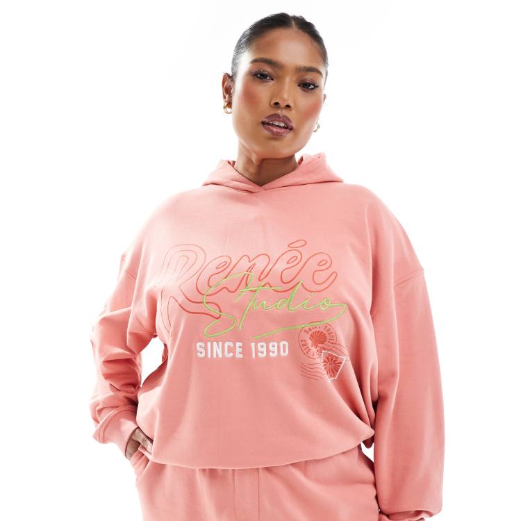 Renee Studio Plus exclusive embroidered logo graphic hoodie