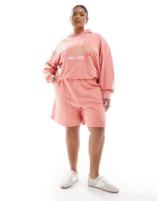 RENEE STUDIO PLUS EXCLUSIVE EMBROIDERED LOGO GRAPHIC HOODIE 