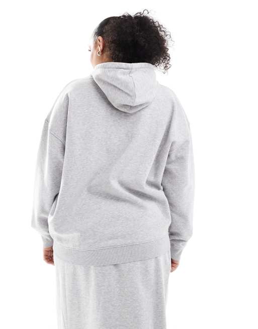 Renee Studio Plus exclusive oversized I heart Renee logo patch hoodie in gray - part of a set, 2 of 4
