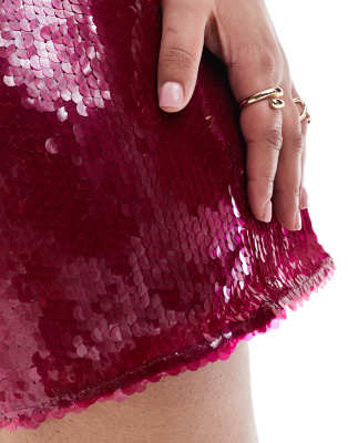 Renee Studio Plus Exclusive Sequin Mini Skirt