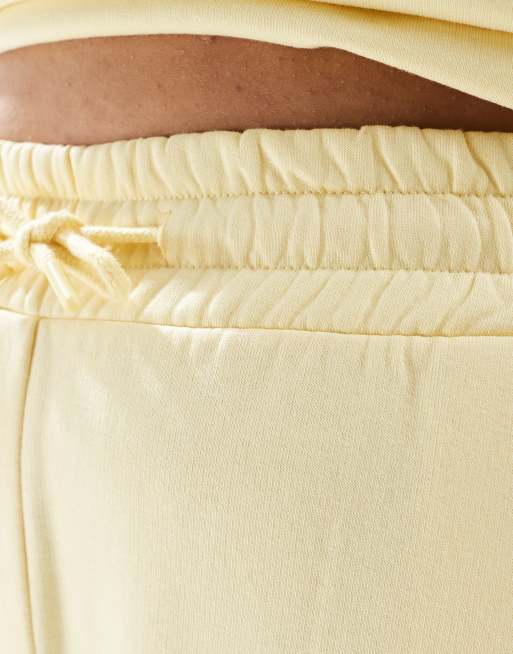 Renee Studio Plus exclusive straight leg sweatpants in butter yellow - part of a set , 5 of 5