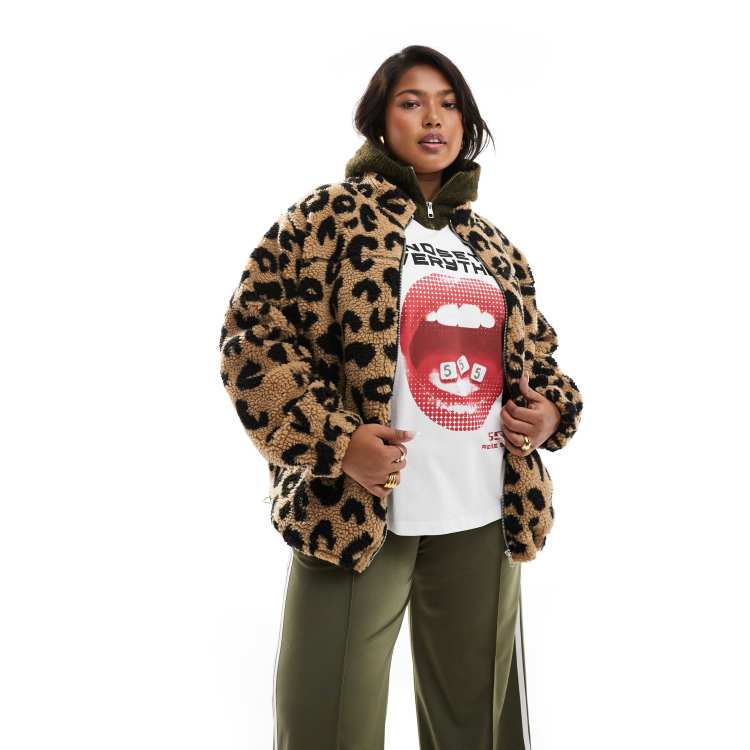 Renee Studio Plus x Holly Wynne exclusive borg zip through jacket