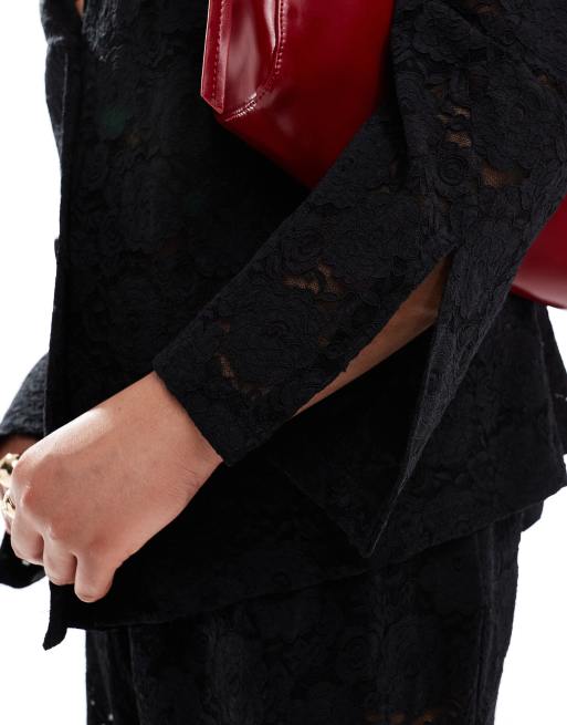 Renee Studio Plus x Michelle Nayla exclusive oversized lace blazer