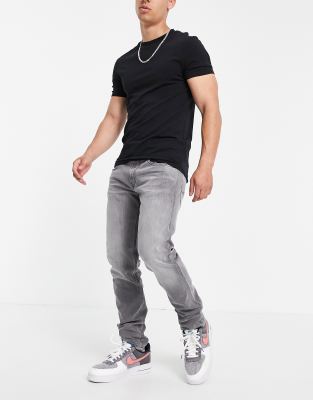 replay anbass slim fit jeans grey