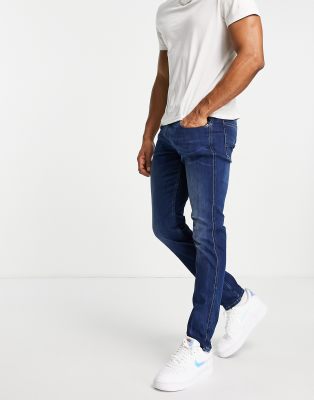 replay slim fit anbass jeans blue