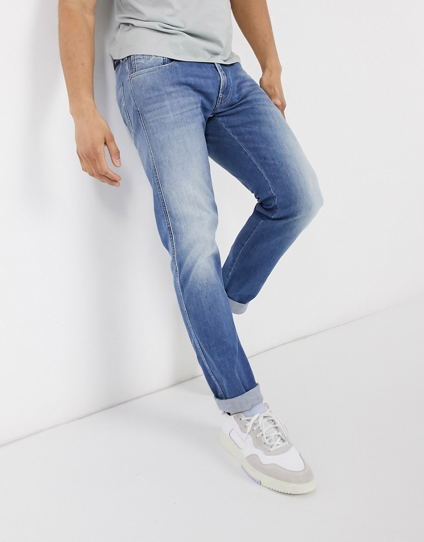 Replay anbass slim jeans in blue