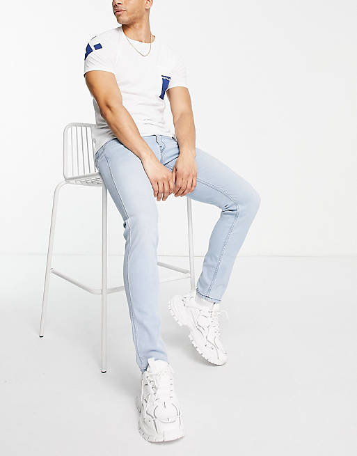 Replay Anbass slim jeans in light blue | ASOS