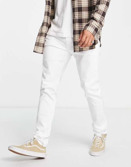 Replay - Anbass - Smalle jeans in wit