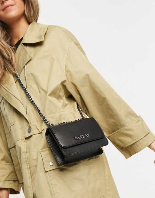 Replay - Borsa nera con catena