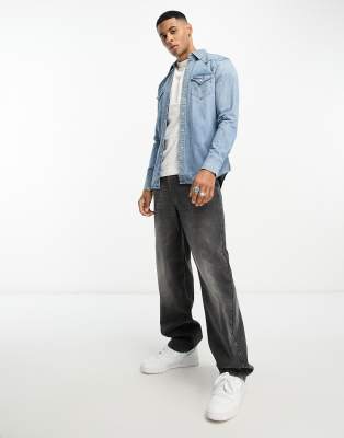 Camicia di jeans azzurra-Blu - Replay Camicia donna  - immagine3