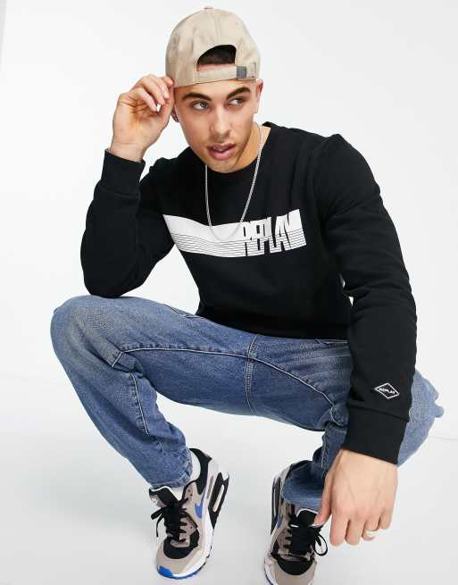 Replay chest logo crew neck sweat