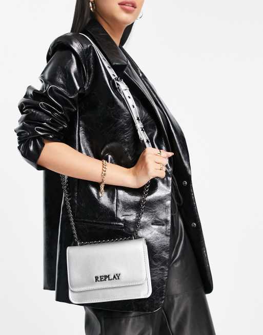 Replay Crossbody in silver