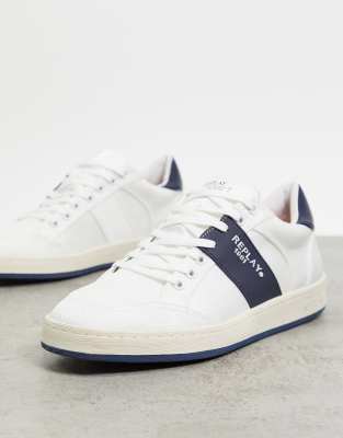 replay white sneakers