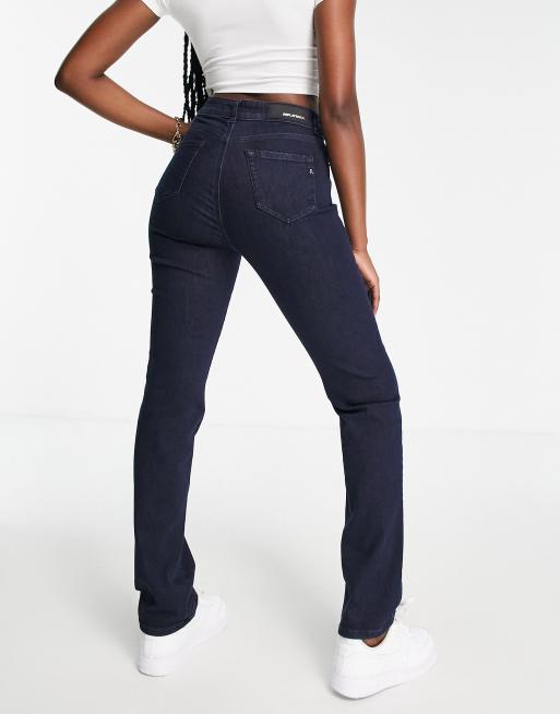 Replay - Florie - Jeans met rechte pijpen in donkerblauw, 2 van 4