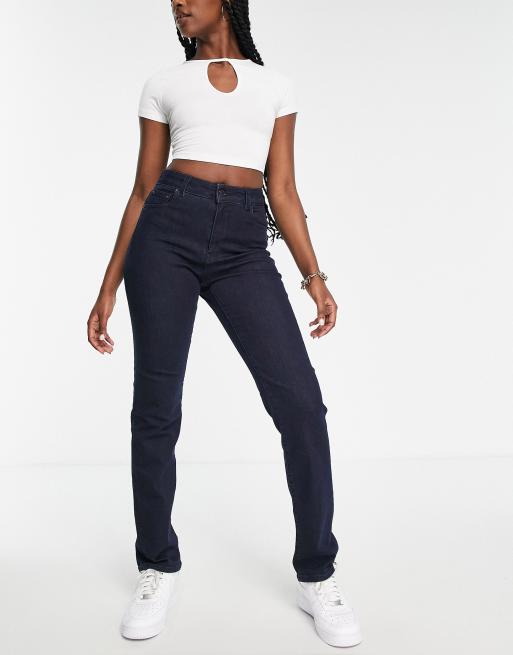 Replay - Florie - Jeans met rechte pijpen in donkerblauw, 3 van 4