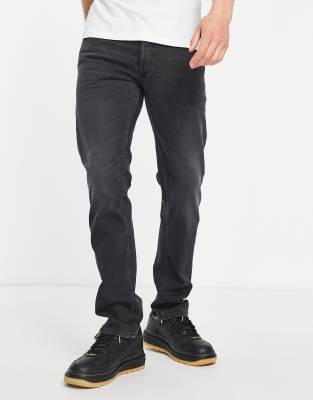 Replay Grover straight jean in washed black - ASOS Price Checker