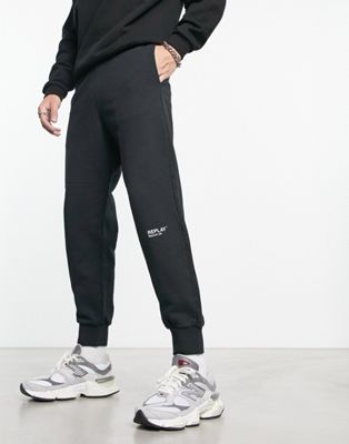 Replay joggers in black