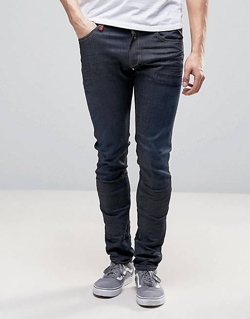 Replay – Jondrill – Skinny Jeans in dunkler Powerstretch 3D-Waschung | ASOS