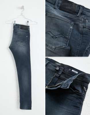 replay jondrill skinny stretch jeans