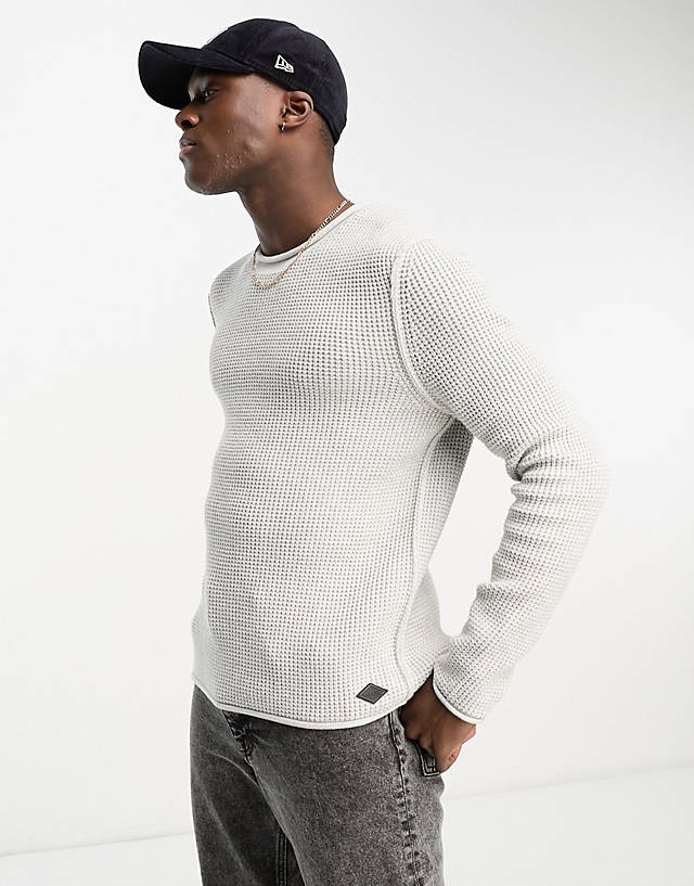 Replay - knitted jumper in grey