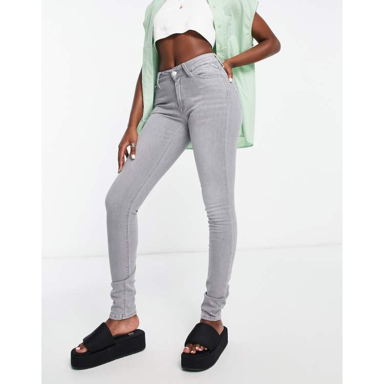 Light grey high hot sale waisted skinny jeans