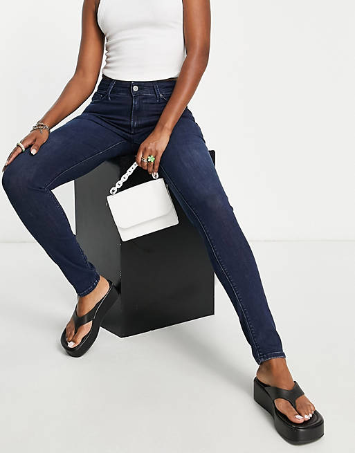 Femme Jeans Jeans Replay jean skinny à taille haute Jean Replay en coloris Bleu Luzien 